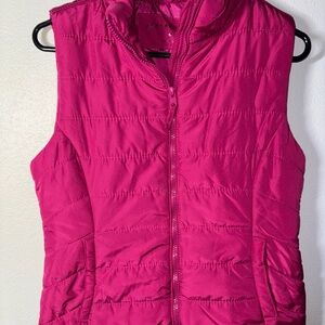 Aeropostale Fuchsia Quilted Vest Y2K